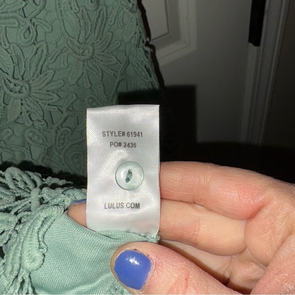 Lulus Romance Language Sage Backless Lace Dress - XS - Picture 7 of 7